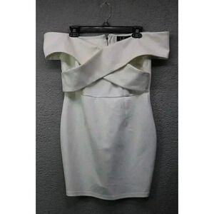 Lulus Dressed for Success Off the Shoulder BodyCom Dress-Size Medium